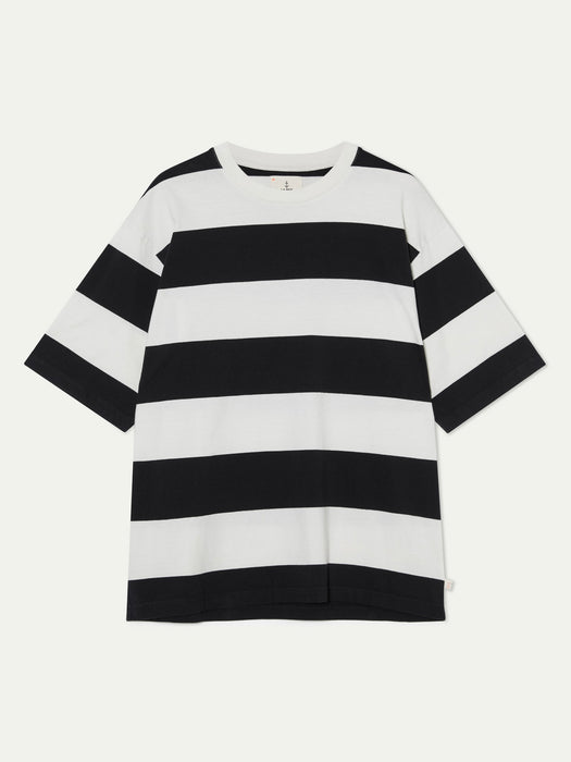 La Paz Fatia T-Shirt in Black Stripes