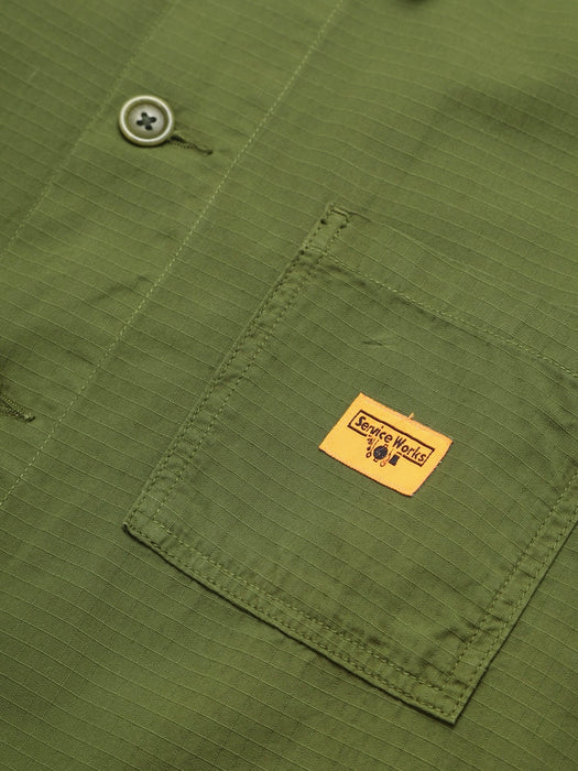 Service Works Coverall Jacket in Pesto Ripstop