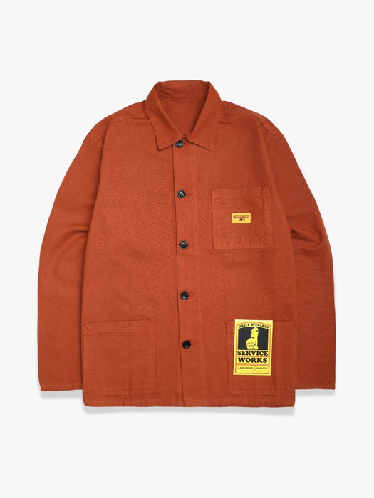 Service Works Coverall Jacket in Terracotta
