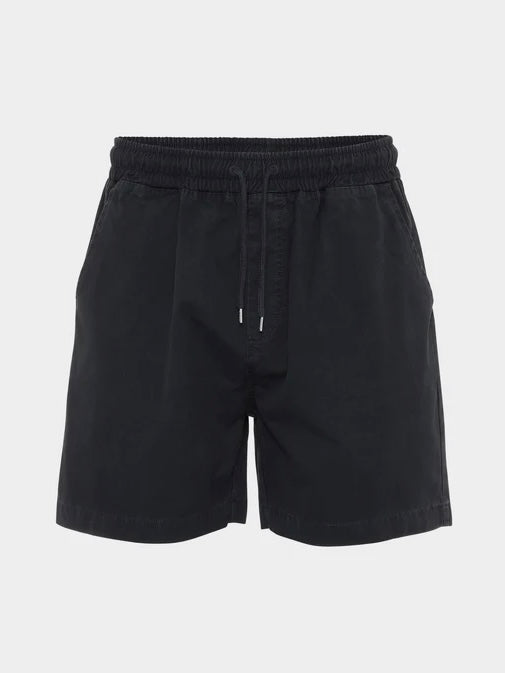 Colorful Standard Twill Shorts in Deep Black