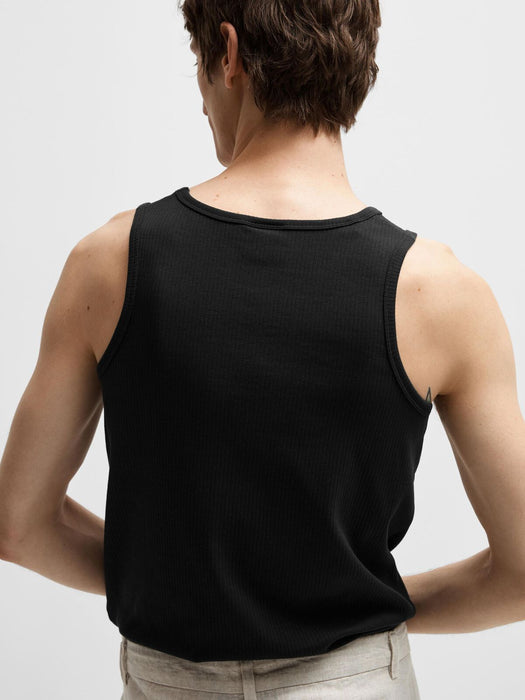 Selected Homme Spencer Tank Top in Black