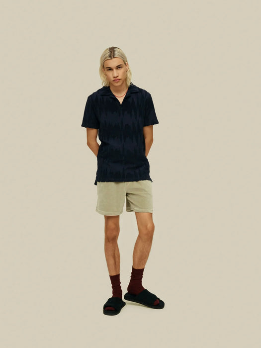 OAS Terry Polo Shirt in Glitch