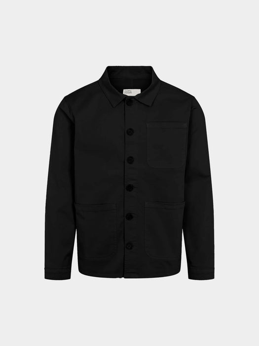 Colorful Standard Organic Workwear Jacket in Deep Black