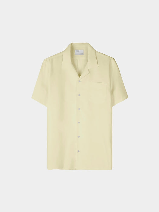 Colorful Standard Linen SS Shirt in Soft Yellow