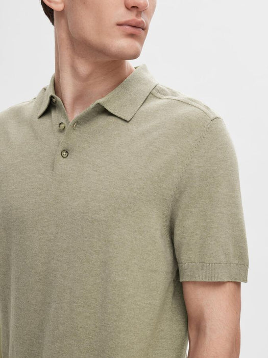 Selected Homme Berg Polo in Vetiver