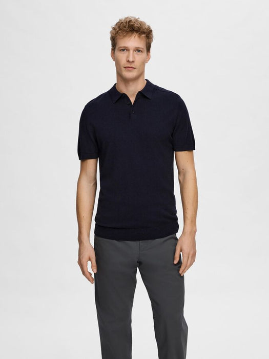 Selected Homme Berg Polo in Navy
