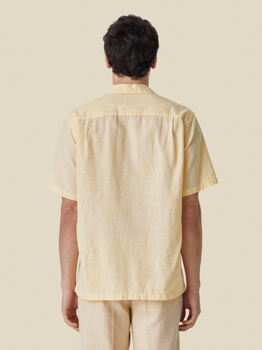 Portuguese Flannel Summer Blend Shirt in Yellow