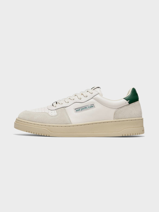 East Pacific Trade Court Trainer in Off-white / Tofu / Green