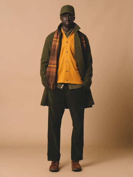 Kestin Dunbar Tartan Scarf in Peat & Rust