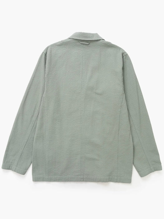 Service Works Server Jacket in Sage Seersucker