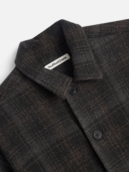 YMC Men PJ Overshirt in Brown