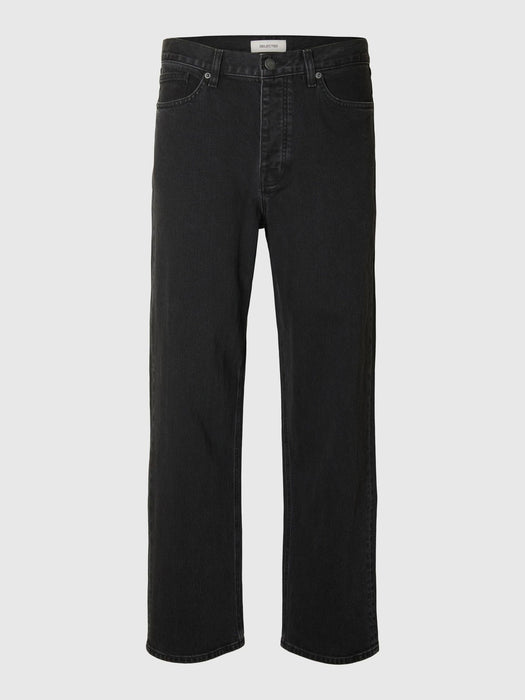 Selected Homme Ben Loose Jeans in Black Denim