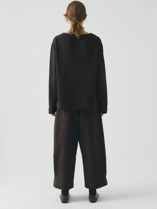 Toast Wide Leg Trousers in Slate Cotton/Wool