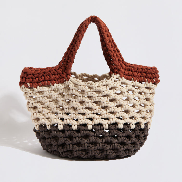 The Mama Made Ingrid Grande  Beach Bag in Terracotta