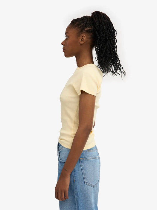 Colorful Standard Women's Rib T-Shirt in Soft Yellow