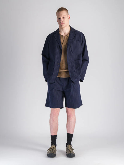Parages Donati Shorts in Navy Stripes