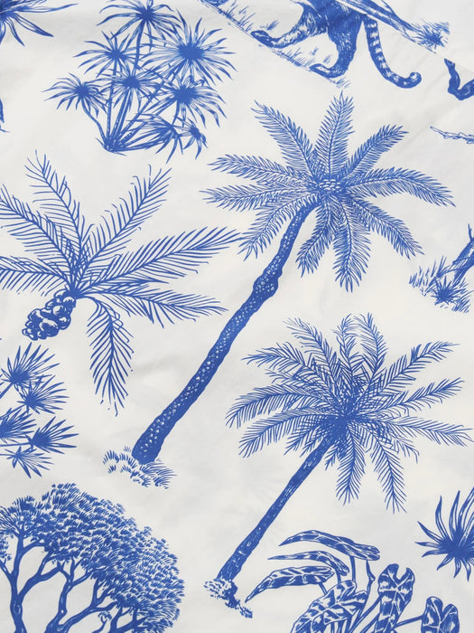 Universal Works Camp Shirt in White Jungle Toile