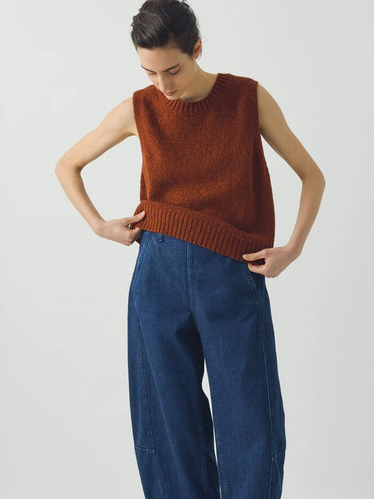 Toast Women Donegal Merino Tank in Rust