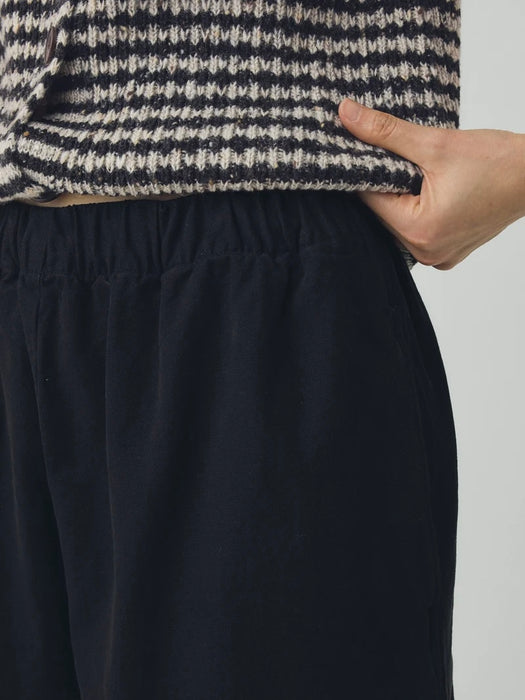 Toast Women Sculpted Leg Trousers in Black Canvas