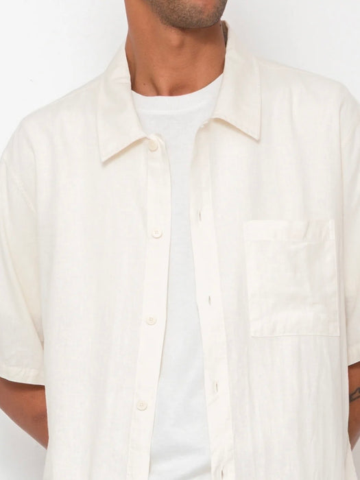 Folk Men Gabe Shirt in Ecru