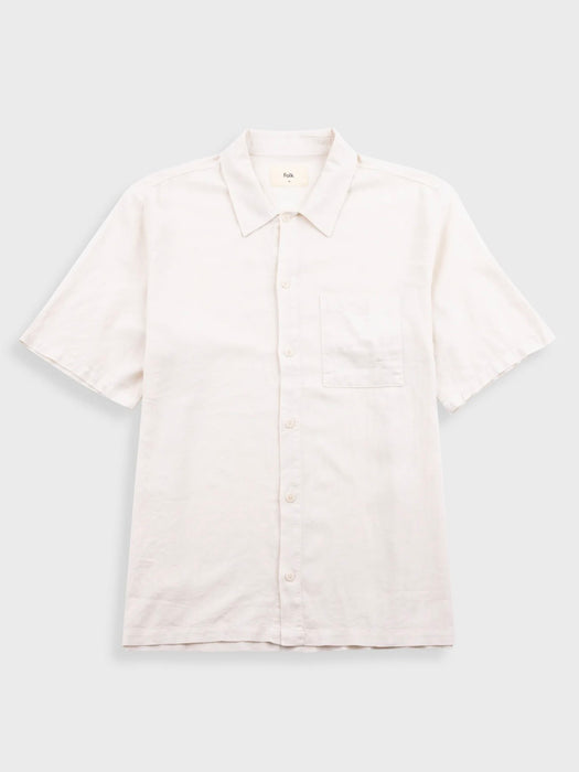 Folk Men Gabe Shirt in Ecru