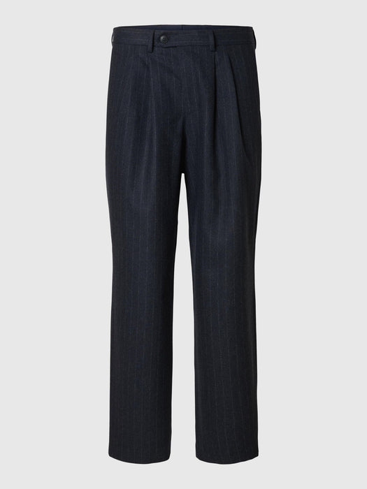Selected Homme Anderson Wool Trousers  in Dark Navy