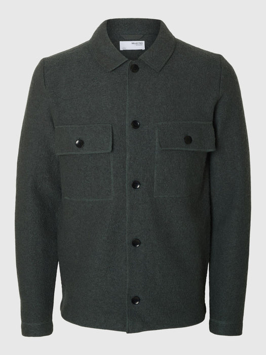 Selected Homme Nealy Workwear Knit in Deep Forest