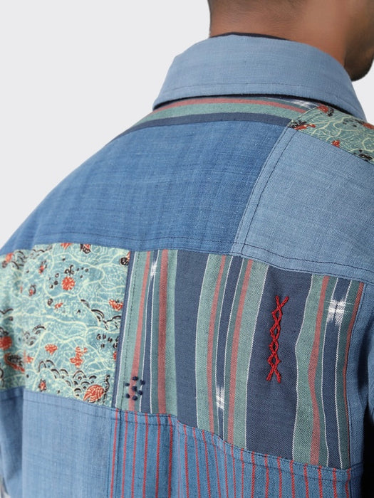 Kardo Bodhi Jacket in Khadi Patchwork