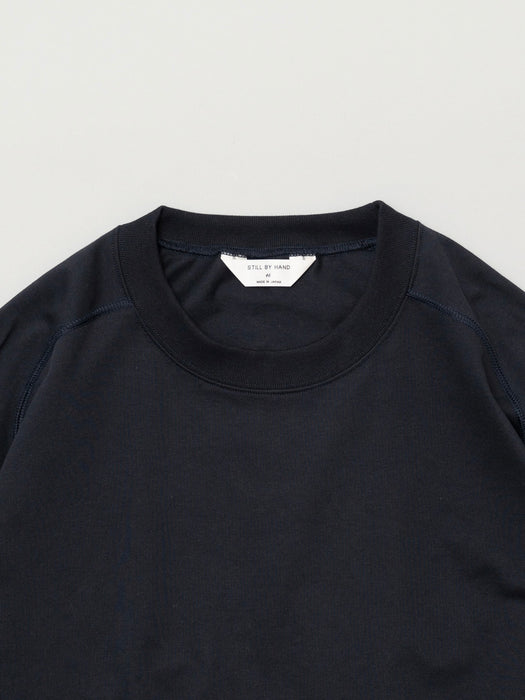 Still By Hand Lightweight Sweatshirt in Black Navy