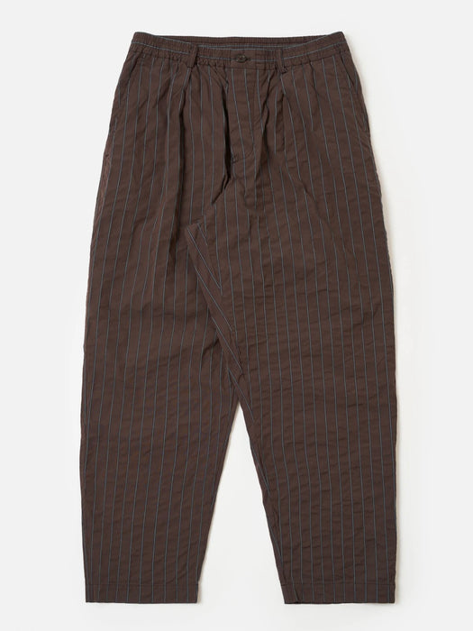 Universal Works Oxford Pants in Brown Chester Stripe