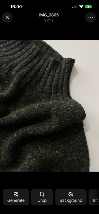 Array Mens Mock Neck Jumper in Harris Neps