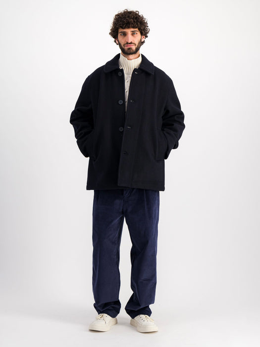 Parages Harbour Jacket in Navy Wool