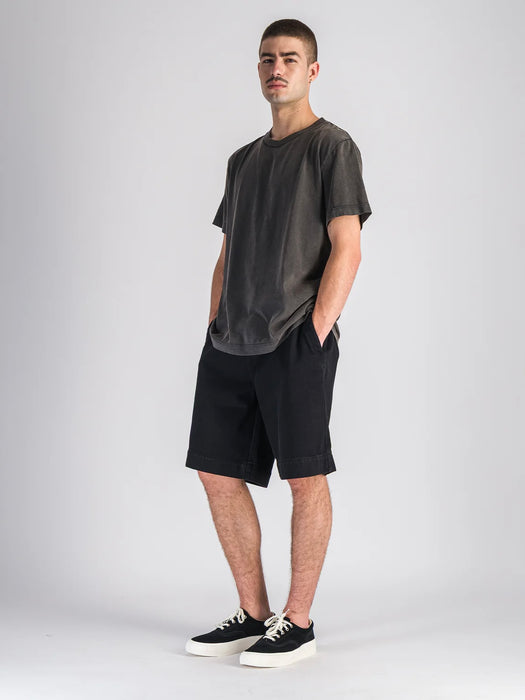 Parages Dad Shorts in Black Denim