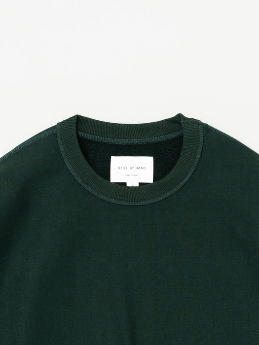 Still By Hand Mercerised Sweatshirt in Green