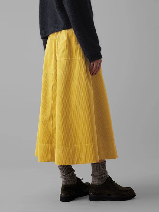 Toast A-Line Skirt in Heliodor Cord