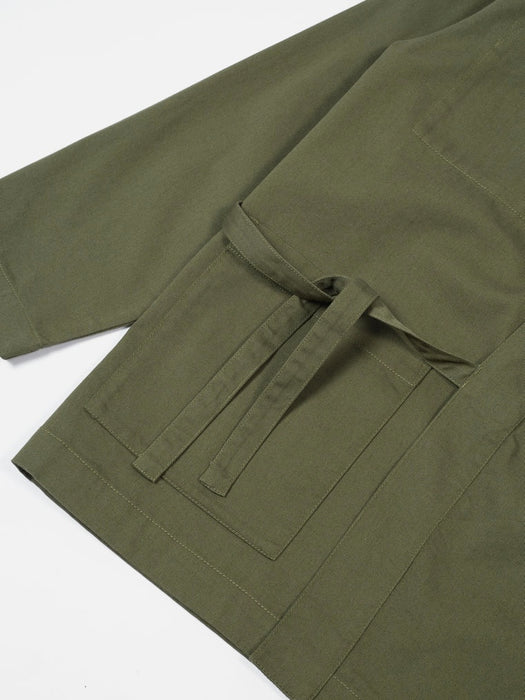 Universal Works Kyoto Jacket in Light Olive Twill