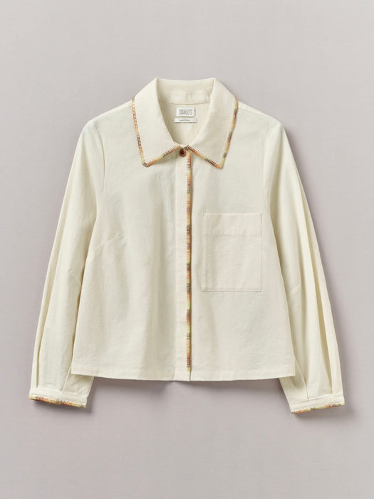 Toast Mixed Embroidery Shirt in Ecru/Multi