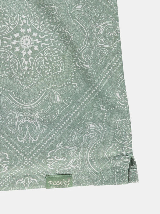 Pockies Boxer Shorts in Paisley Green