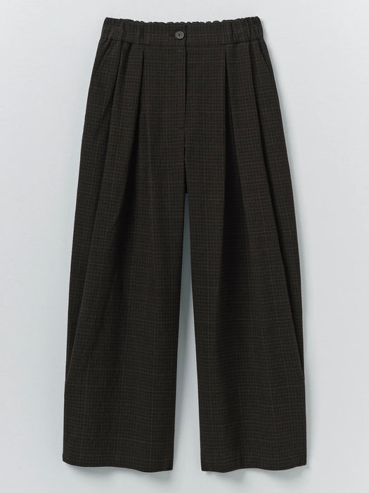 Toast Wide Leg Trousers in Slate Cotton/Wool