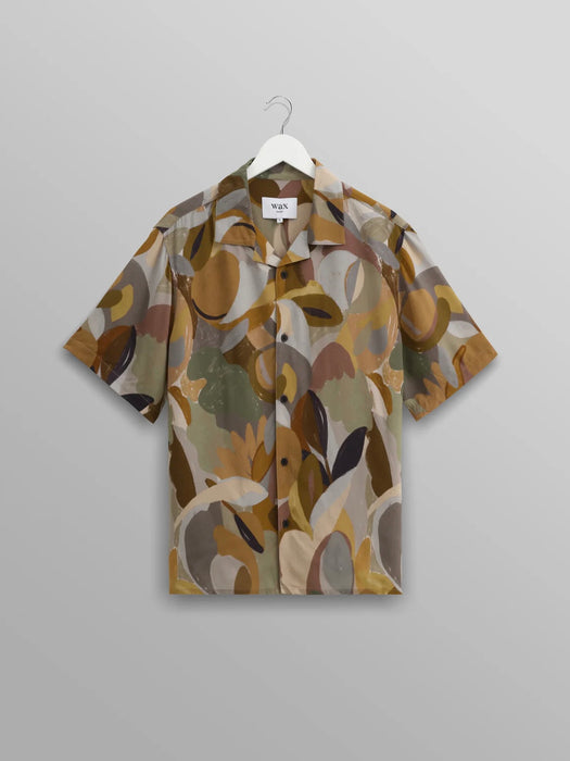 Wax Didcot Shirt in Abstract Meadow