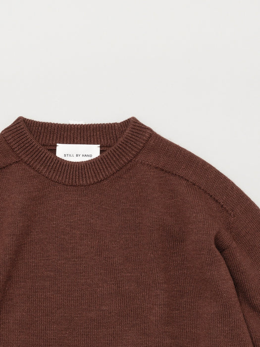 Still By Hand Seamless Sweater in Brick