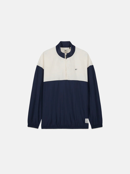 ACT Running Shell Light 1/4 Zip LS in Marine Navy