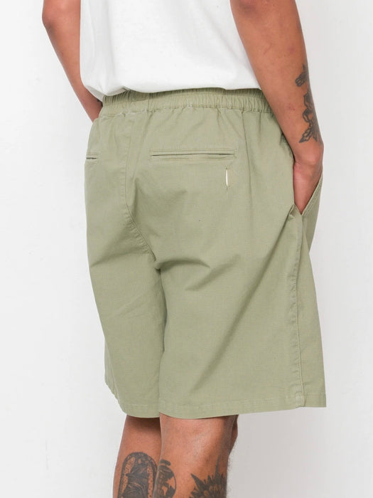 Folk Men Relaxed Assembly Short in Light Olive Ripstop