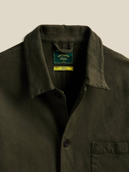 Portuguese Flannel Labura Jacket in Olive