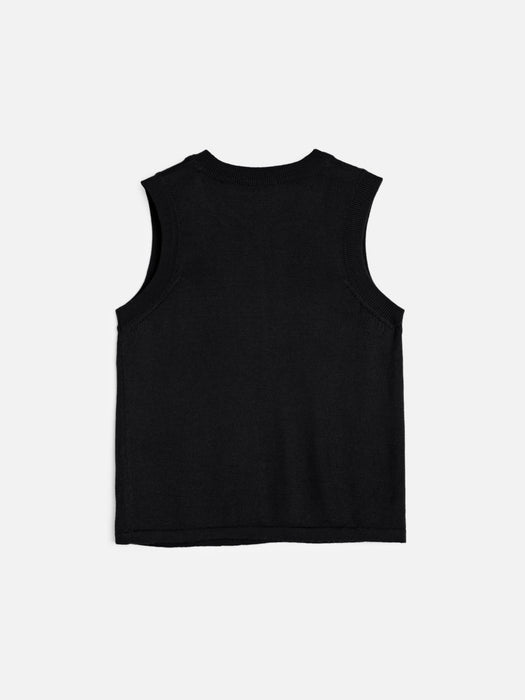 YMC Women Dot Vest in Black