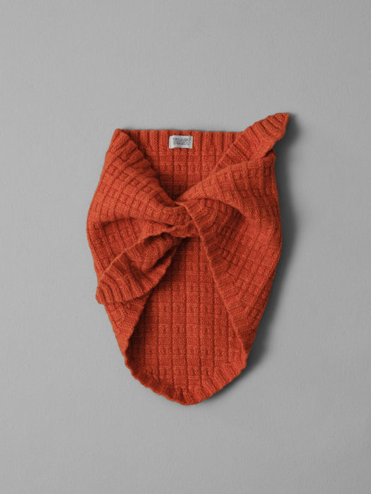 Toast Knitted Bandana in Ember