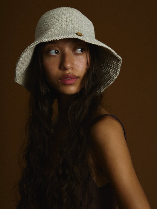 Earth Age Helix Short Brim Hat in Seasalt