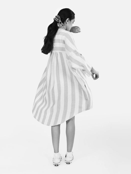 Kardo Womens Aneek Dress in Future Dusk Stripe