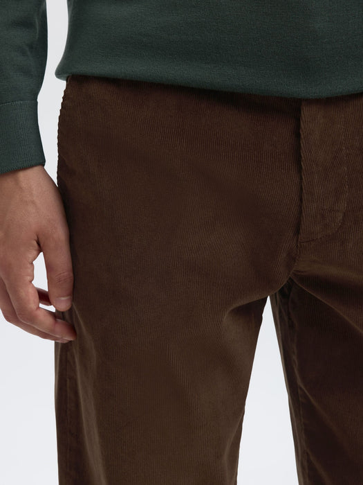 Selected Homme Miles Cord Trousers in Demitasse