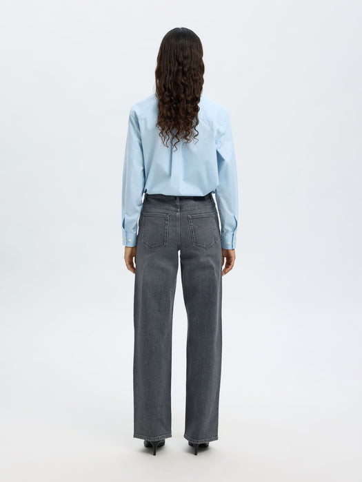 Selected Femme Kori Jeans in Medium Grey